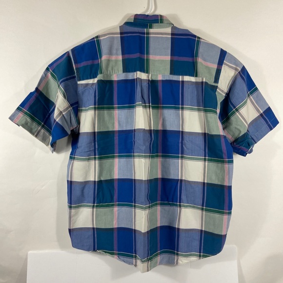 Colours Plaid Button Up Short Sleeve Shirt - Picture 4 of 5
